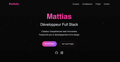 Projet PortfolioMattias