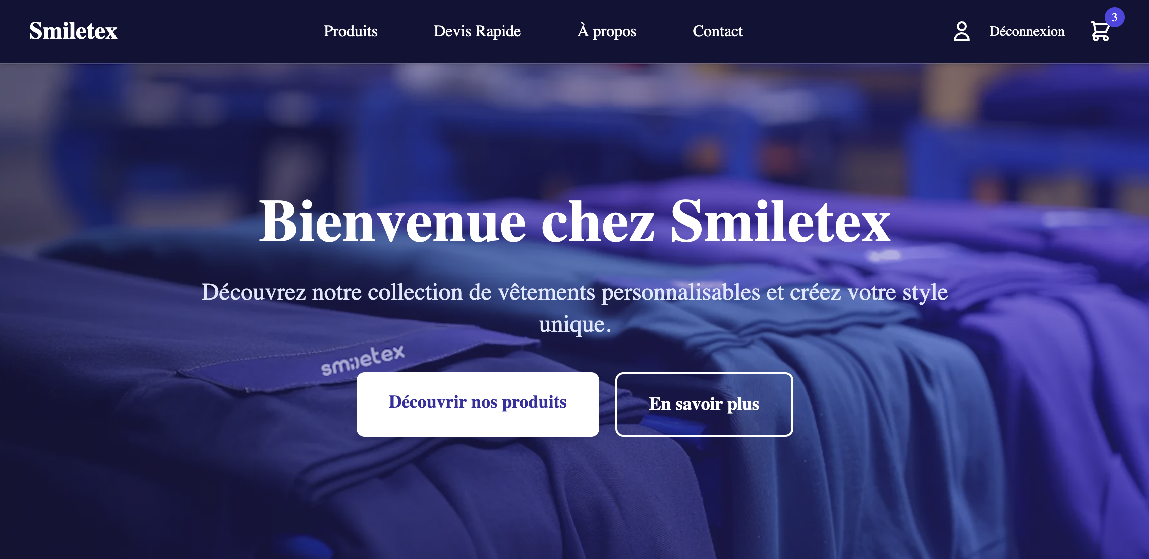 E-commerce avec personnalisation